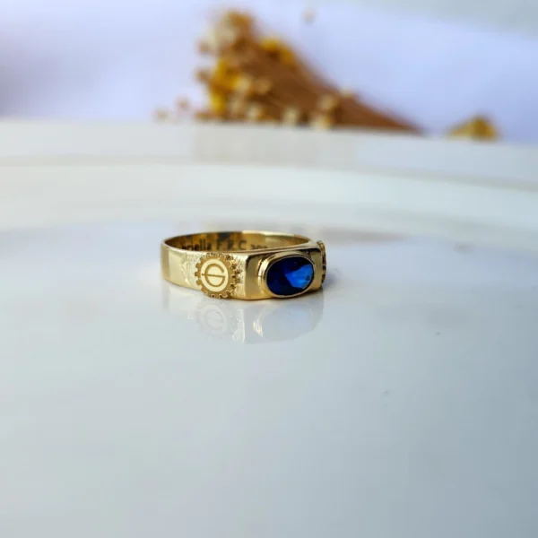 Anel de Formatura para Engenharia Florestal em Ouro 18k